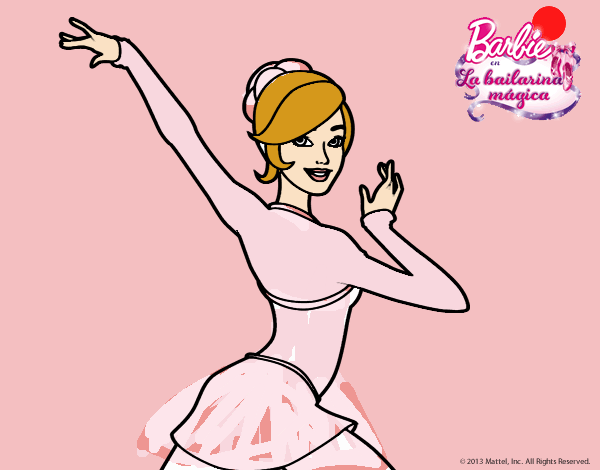 Barbie en postura de ballet