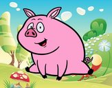 Cerdito de granja