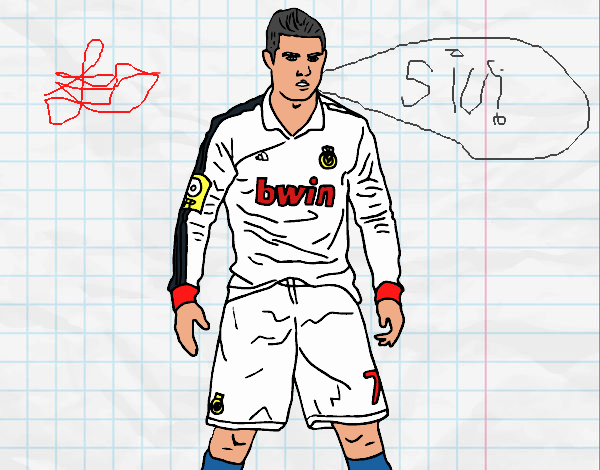 dibujos de cristiano ronaldo para colorear