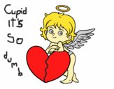 Cupido y un corazón