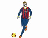 Gerard Piqué en el campo