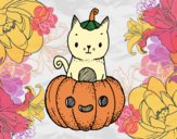 Un gatito de Halloween