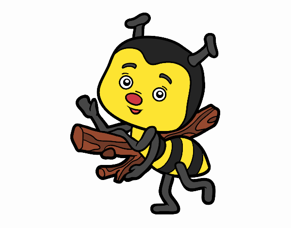 Abeja saludando