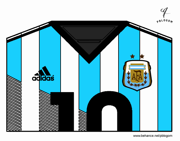 Camiseta del mundial de fútbol 2014 de Argentina