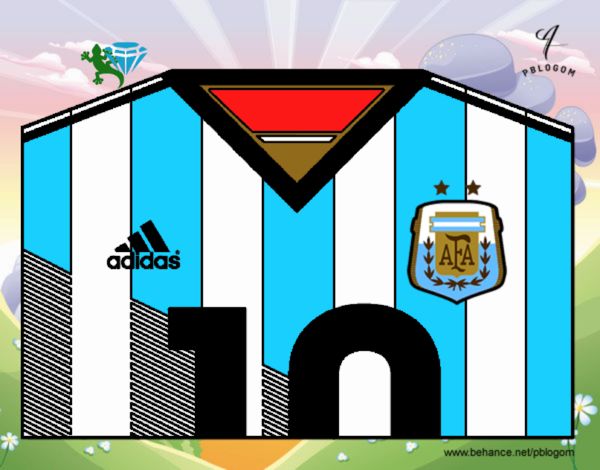 Camiseta del mundial de fútbol 2014 de Argentina