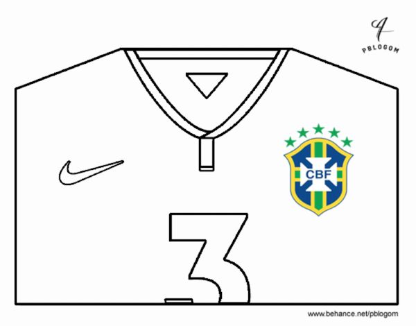 Camiseta del mundial de fútbol 2014 de Brasil