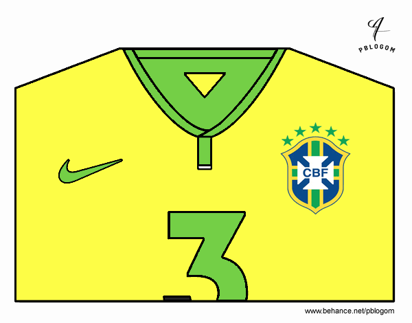 Camiseta del mundial de fútbol 2014 de Brasil