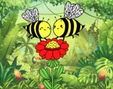 Pareja de abejas