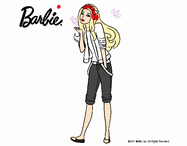 Barbie con look casual