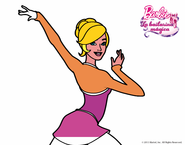 Barbie en postura de ballet