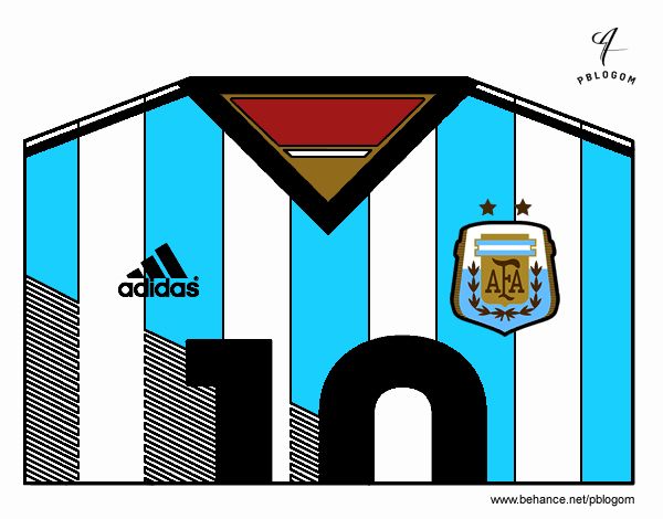 Camiseta del mundial de fútbol 2014 de Argentina