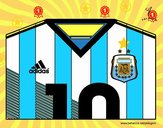 Camiseta del mundial de fútbol 2014 de Argentina