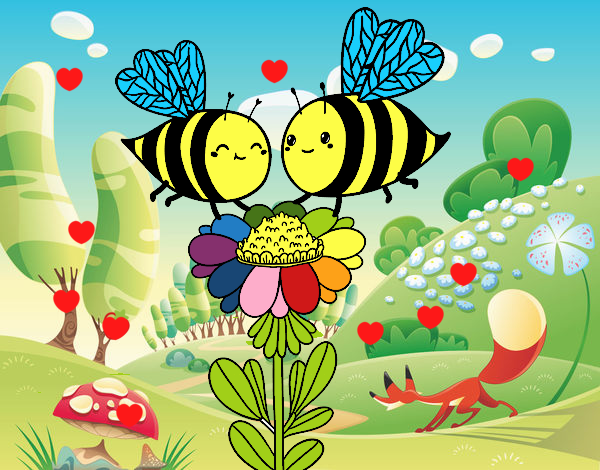 Pareja de abejas