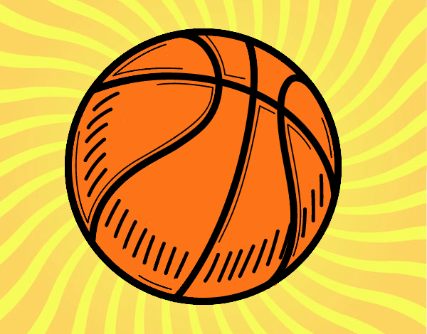 Dibujo de balón de baloncesto by SuperColor_Slogan