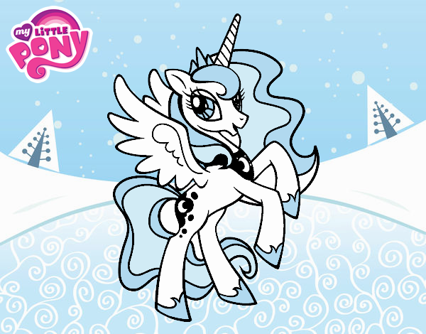 La pony de el hielo y la nieve
