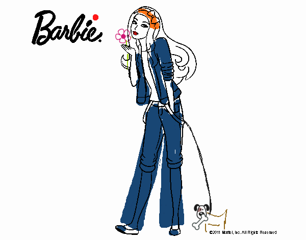 Barbie con look casual