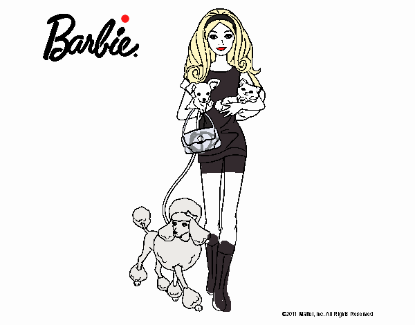 Barbie con sus mascotas