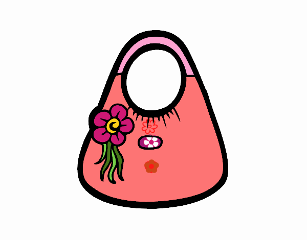 Bolso con flor