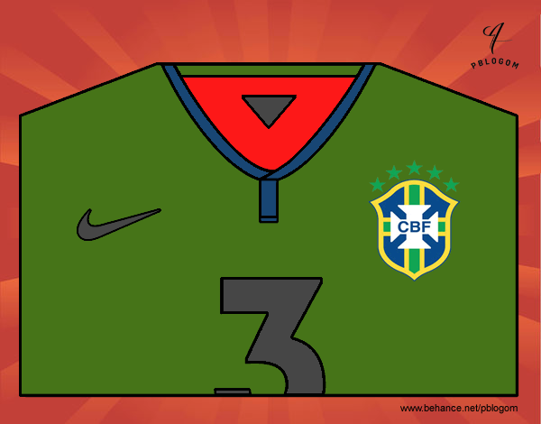 Camiseta del mundial de fútbol 2014 de Brasil