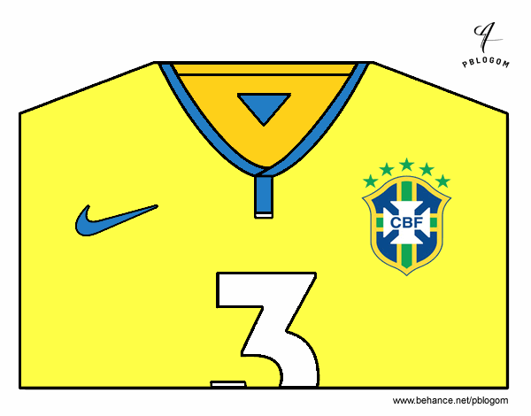 Camiseta del mundial de fútbol 2014 de Brasil