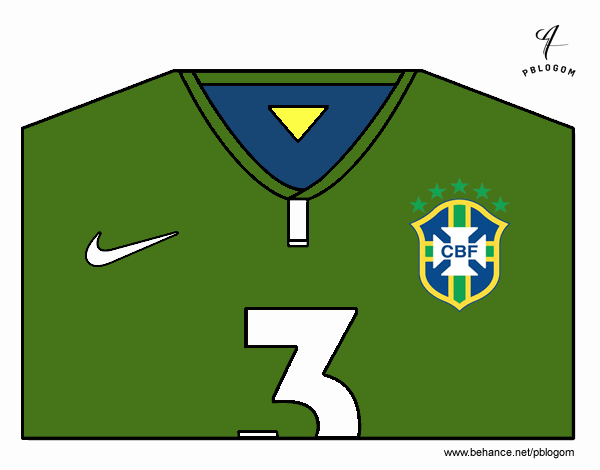 Camiseta del mundial de fútbol 2014 de Brasil