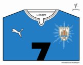 Camiseta del mundial de fútbol 2014 de Uruguay