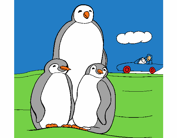 Familia pingüino