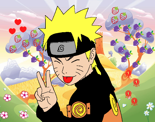 Naruto sacando lengua