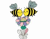 Pareja de abejas