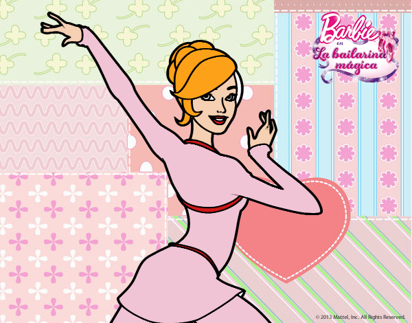 Barbie en postura de ballet