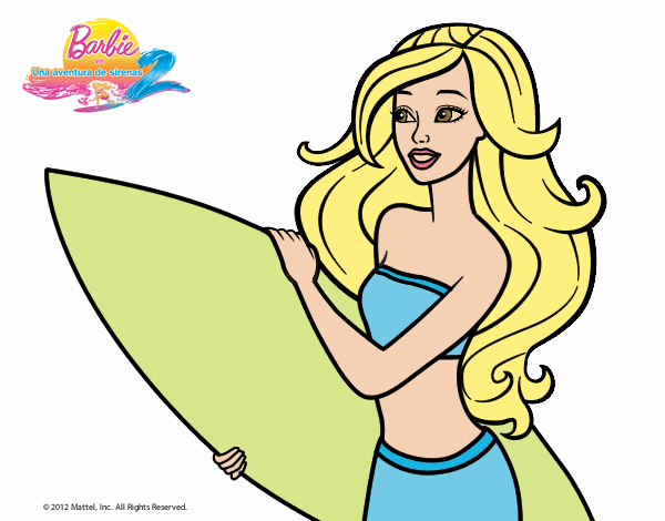 Barbie va a surfear