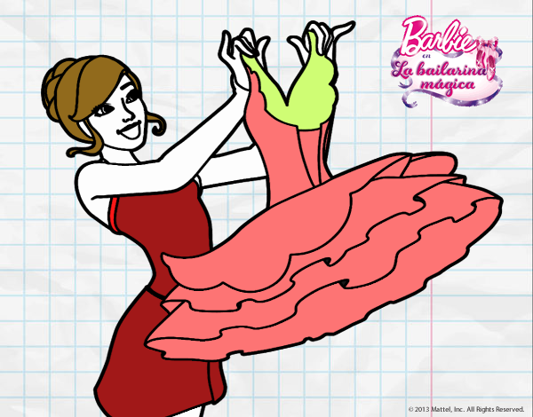 Barbie y su vestido de ballet