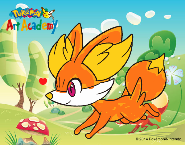 Fennekin corriendo