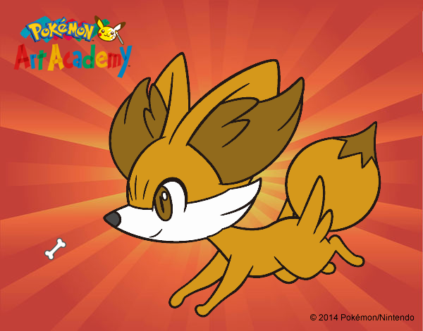 Fennekin corriendo