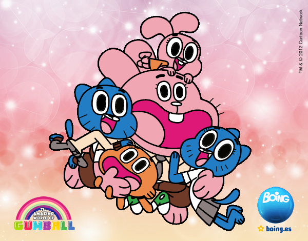 Gumball y amigos contentos