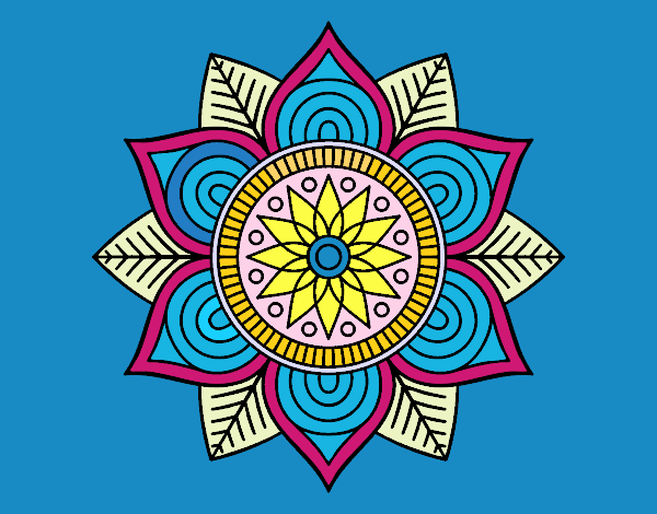 Mandala flor estelar