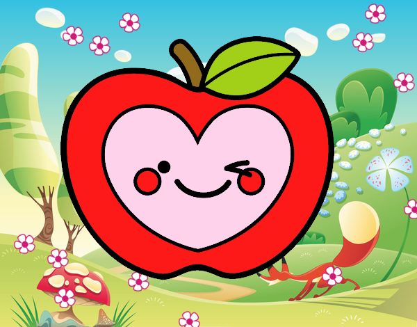 Manzana corazón