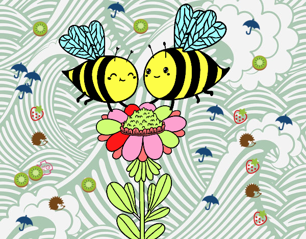 Pareja de abejas