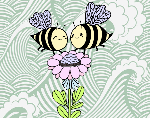 Pareja de abejas