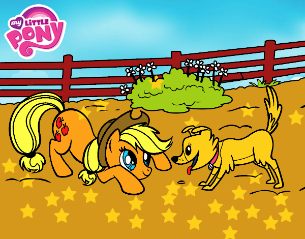 Applejack y Winona