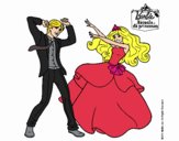 Barbie bailando con un amigo