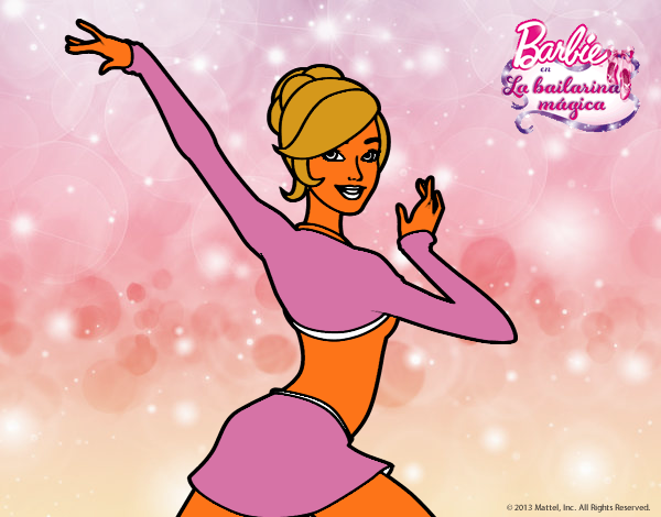 Barbie en postura de ballet