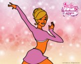 Barbie en postura de ballet