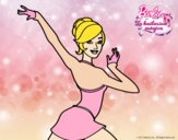 Barbie en postura de ballet