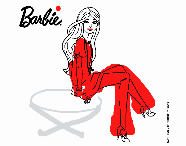 Barbie sentada