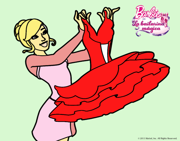 Barbie y su vestido de ballet