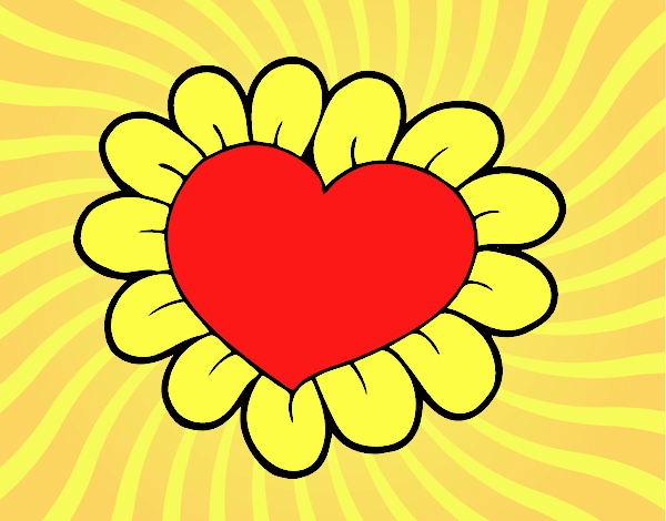 Corazón flor