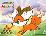 Fennekin corriendo