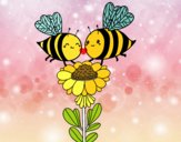 Pareja de abejas