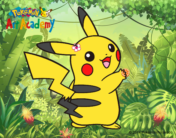 Pikachu de espaldas